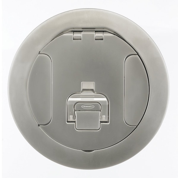Hubbell Wiring Device-Kellems Electrical Box Cover, Round, Cast Aluminum S1R6CVRNKL - main